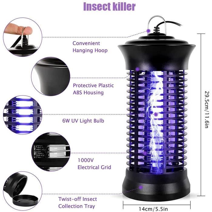 1395 R/rw Anti-Moustiques Électriques, Pièges Anti-Insectes Attrape-Mouches ...