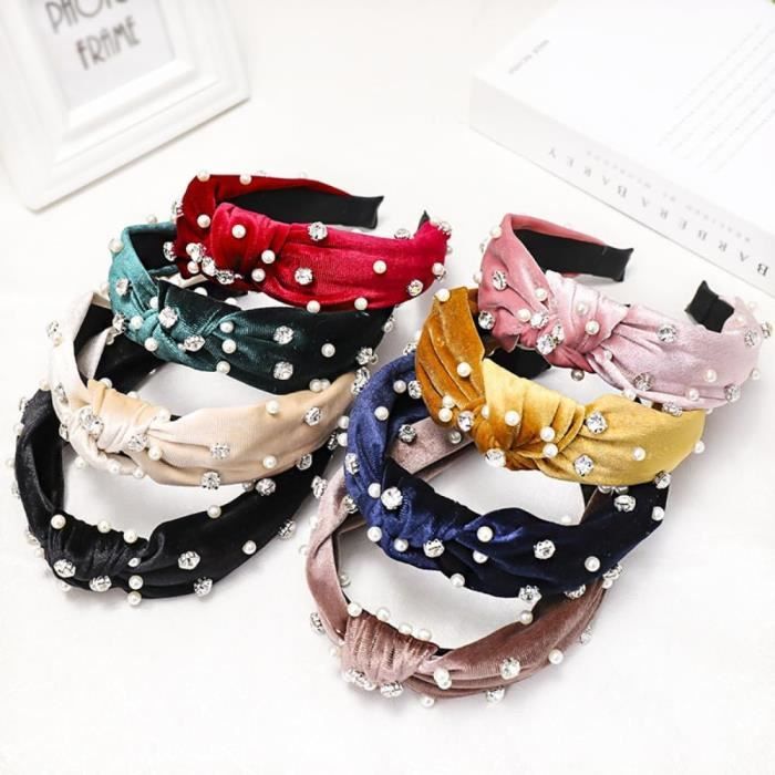 Bandeau élastique Bébé Avec Nœud Velours - Fait Avec Amour - Multicolore