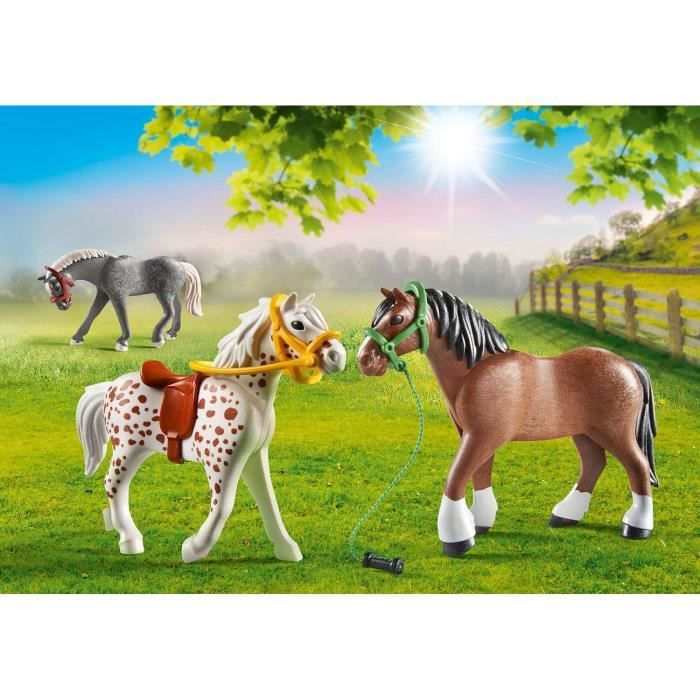 Lot Playmobil 3117 - Cheval Et Poussette - Vintage Allemagne 2001