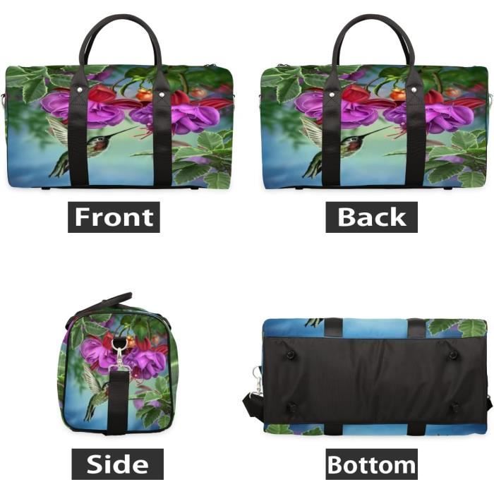 Sac de sport ou de voyage imprimé camouflage/vert