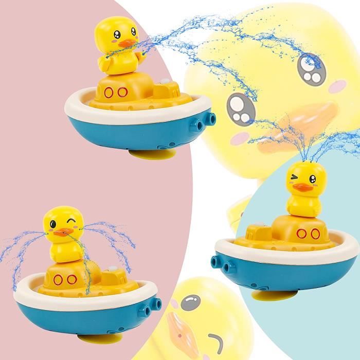 KUEATILY - Jouets de bain bébé jeux de bain douchette canard