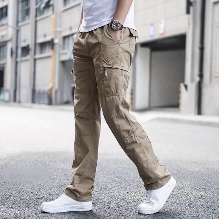 Pantalon cargo homme - grande taille de travail à jambe - FR12SN