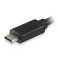 Equip 133455, 0,15 m, USB C, USB A, 3.0 (3.1 Gen 1), Mâle-Femelle, Noir-2