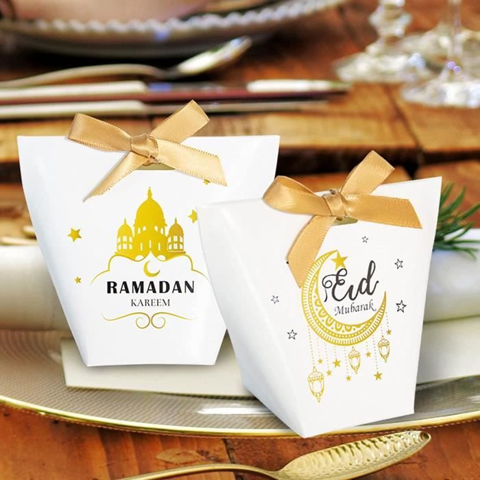 Boîte cadeau personnalisée chocolat Ramadan Moubarak 30 jours