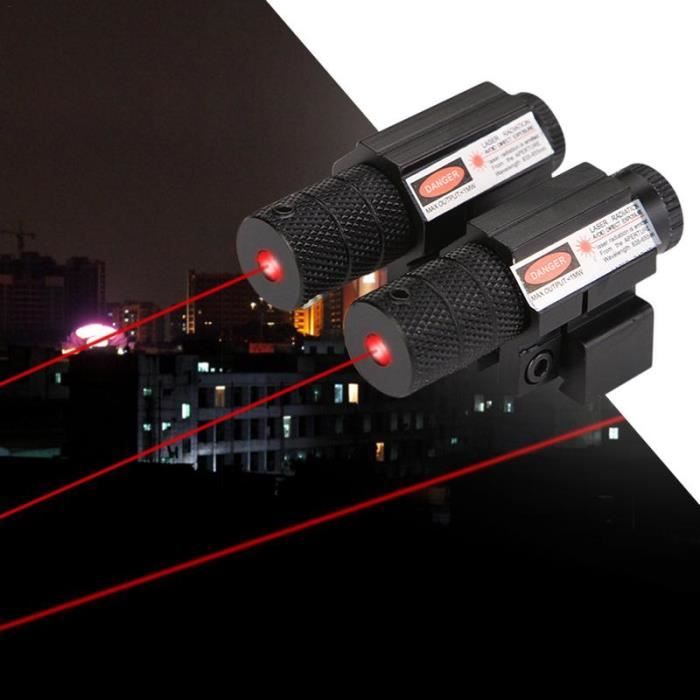 Mini Viseurs Laser À Points Rouges Tactiques, Avec Support De Rail