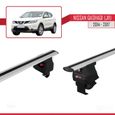 Compatible avec Nissan Qashqai - Dualis (J11) Pre-Facelift 2014-2017 Barres de Toit ACE-4 Railing Porte-Bagages de voiture GRIS-3