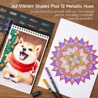 Shuttle Art Lot de 60 crayons de couleur pastel, crayons de