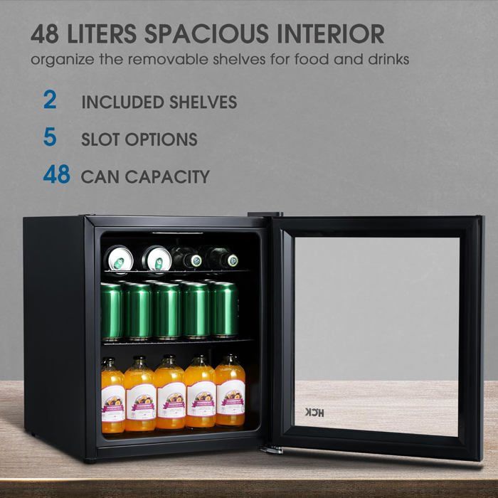 42L Mini Frigo Silencieux,015°C Petit Frigo De Chambre,Mini