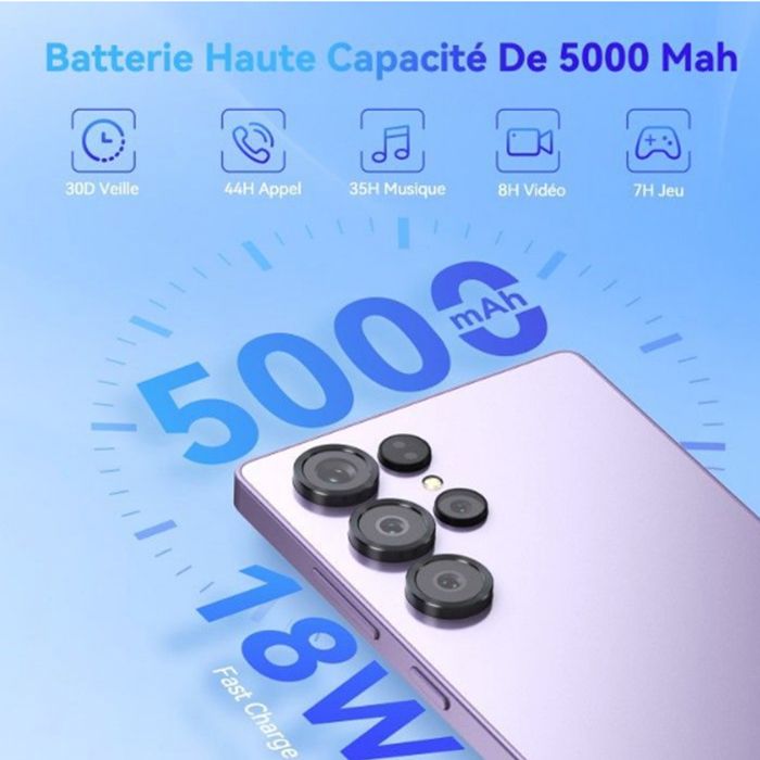 OUKITEL C66 Telephone Portable Android 16 24(8+16)GO+512GO Écran 6