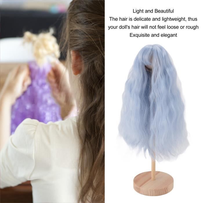 Perruque Blonde Pour Poupée En Cheveux Naturels - Taille 6 (27,5 Cm) - Doll Wig 10.9HC