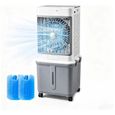 Climatiseur portable sans fenêtre amélioré :réservoir d'eau amovible de 35L, diffusion d'air angle à 120°, 3 vitesses, télécommande