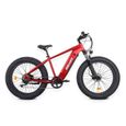 Vélo électrique Fat Bike Kraken - Rouge métallisé - Tricycle - 250W-10Ah - Freins hydrauliques-0