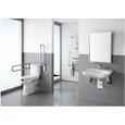 Pack WC surélevé normes handicapés Roca Acces - ROCA - Carénée - Simple - 87 cm - Céramique-0
