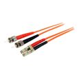 STARTECH Câble Fibre optique Duplex LC / ST - 2 x Mâle / 2 x Mâle - 1 m - Orange-0