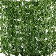 24pcs*2m Lierre Plantes Artificielle Guirlande Exterieur Décoration pour Mariage, Jardin, Bureau-0