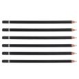Lot de 6 crayons gommes en bois de qualité supérieure, facile à effacer, prise confortable, large application, stylo creatifs kit-0