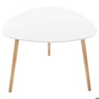Table d'appoint "Mileo" blanche - Blanc - Atmosphera createur d'interieur