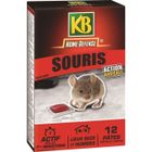 Souris pâte 12x10g - KB HOME DEFENSE