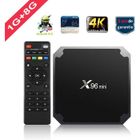 SUNNZO Android 9.0 TV BOX X96mini Amlogic S905W Quad Core 1 Go de mémoire 8 Go Flash HD 1080p avec 2.4G Wifi, 4K, H.265 Lecteur multimédia