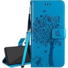 CHICHENG Etui Samsung Galaxy A50 Housse Etui Cuir Pochette Portefeuille avec Fente Carte Magnétique Stand Flip Cover Silicone CoBleu