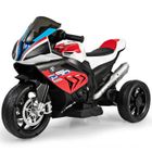Moto Électrique Enfant DREAMADE BMW HP4 6V Rouge - Effets Sonores Lumineux - Port MP3 USB - Cadeau Noël