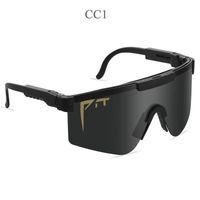Pit Viper-Lunettes de soleil pour hommes et femmes,UV400,lunettes de soleil pour adultes,mode sport,VTT,lunettes - CC1[B738144]