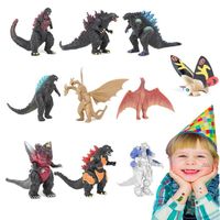 Mini 10 pièces Ensemble de figurines Godzilla Cake Topper Gateau Décorations,Godzilla Figures Deco,Figurines Cupcakes