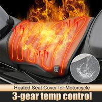 Coussin de siège chauffant pour moto et vélos électriques, 3 niveaux de température