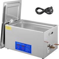 Nettoyeur à ultrasons VEVOR 22L - Machine à laver numérique avec panier en acier inoxydable SUS304