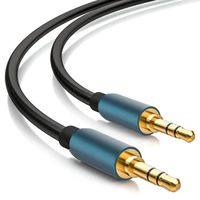 Cable Jack Audio Câble Auxiliaire 3.5mm Mâle vers Mâle, ZAMUS Cable Audio pour IPhone Samsung IPad Voiture Casque Autoradio MP3 etc