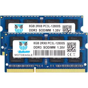 MÉMOIRE RAM DDR3L-1600 SO M PC3L 12800S 16Go (2x8Go) DDR3L 160