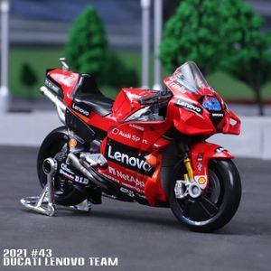 VOITURE - CAMION Maisto - Ducati 43 2021 - Yamaha 46 YZR M1 - Moto en alliage de simulation autorisée