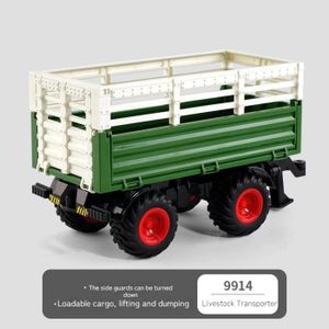 VEHICULE RADIOCOMMANDE transporteur de bétail - Ensemble de jouets agrico