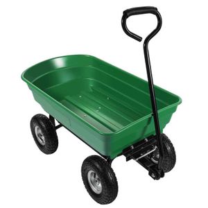 Brouette jardin 170L vert - chassis galva - Tecniba