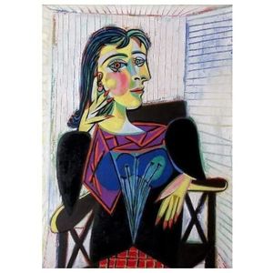 TOILE Toile De Qualité Musée À Encadrer, 1937 Portrait De Dora Maar 2, Pablo Picasso - 100 X 160 Cm (Xxl), Lienzo Canvas Museum 40[m5949]