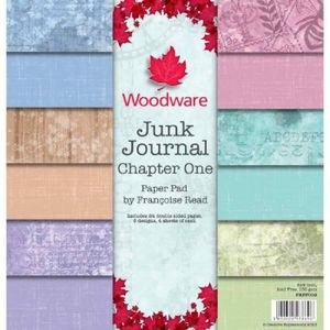 BLOC NOTE Set de 24 feuilles de papier 'Junk Journal Chapter