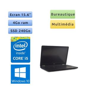 ORDINATEUR PORTABLE Dell Latitude E5550 - Windows 10 - i5 4Go 240Go SS