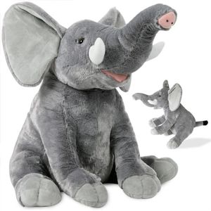 PELUCHE Peluche élephant doudou animaux jouet enfant adulte nounours XL 90cm