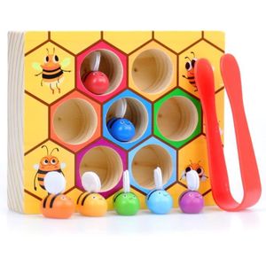 Enfants Montessori Jouets Éducatifs Préscolaire En Bois Abeille Clip Out  B-day Cadeau - Cdiscount Jeux - Jouets