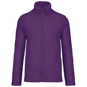 POLAIRE DE SPORT Veste micropolaire zippée - Homme - K911 - violet - Sports d'hiver - Randonnée - Montagne