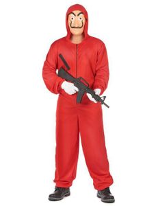 Combinaison de travail rouge avec capuche best sale