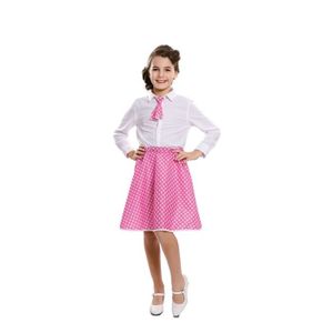 JUPE Kit de pin up rose pour les filles: jupe et cravate