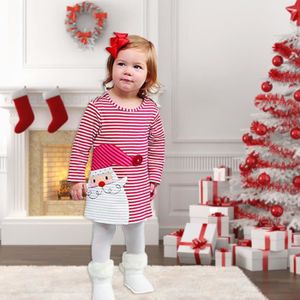 Bébés Filles Noël Tutu Jolie Robe BéBé Fille Robe De Princesse Nouvel Robe  Manche Longue Imprimé PèRe NoëL Hiver Cosplay Robes Robe NoëL Fille NoëL  Mignon DéContracté Thermique De Fille Cadeau Chic 