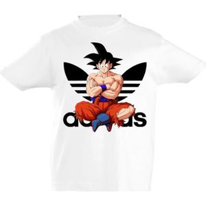 T-SHIRT T-SHIRT ENFANT PERSONNALISÉ DRAGON BALL Z, COULEUR BLANC