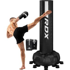 SAC DE FRAPPE RDX Sac de frappe autoportant pour adultes, 1,85 mètre, sacs de frappe debout avec gants d'entraînement, MMA, Blanc