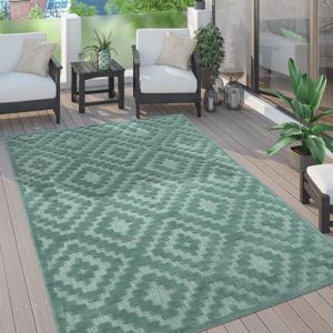 TAPIS D’EXTÉRIEUR Tapis Exterieur Terrasse Salon Cuisine Motif Scand