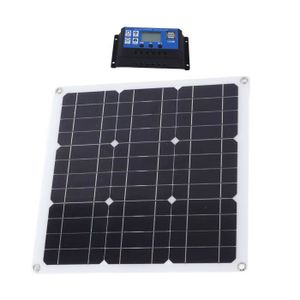 KIT PHOTOVOLTAIQUE VINGVO Contrôleur de panneau solaire 30W 100A Kit 