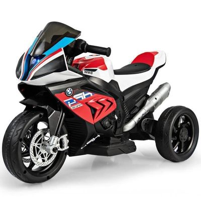 AIYAPLAY Moto électrique Enfants, Moto Cross pour Enfants avec Batterie 6 V, 2 Moteurs, klaxon et Roues d'entraînement, 3 à 8 Ans, Charge 30KG, Vert