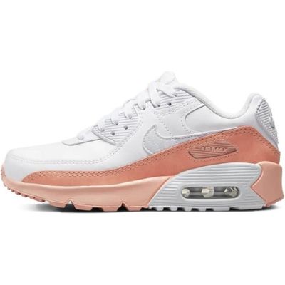 Basket Nike Air Max 90 LTR SE Junior Blanc Lacets Blanc