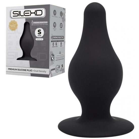 Plug Anal Double Densité SilexD - Modèle 1 Taille M - Silicone Hypoallergénique - Livraison Discrète